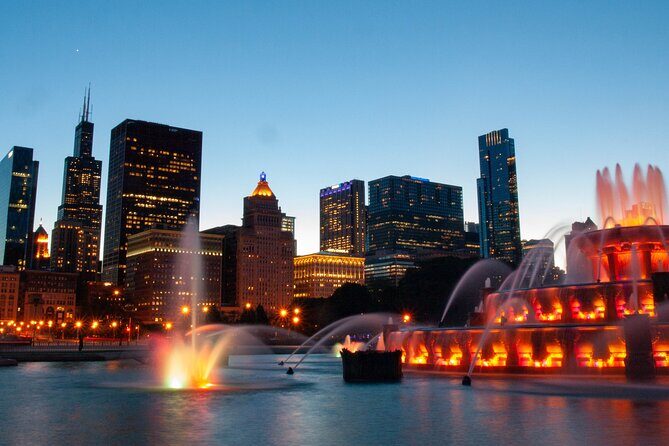 Chicago Night Driving Tour with Skydeck and River Cruise - Chicago River Cruise After Dark: Beautiful Views, Open-Air Considerations